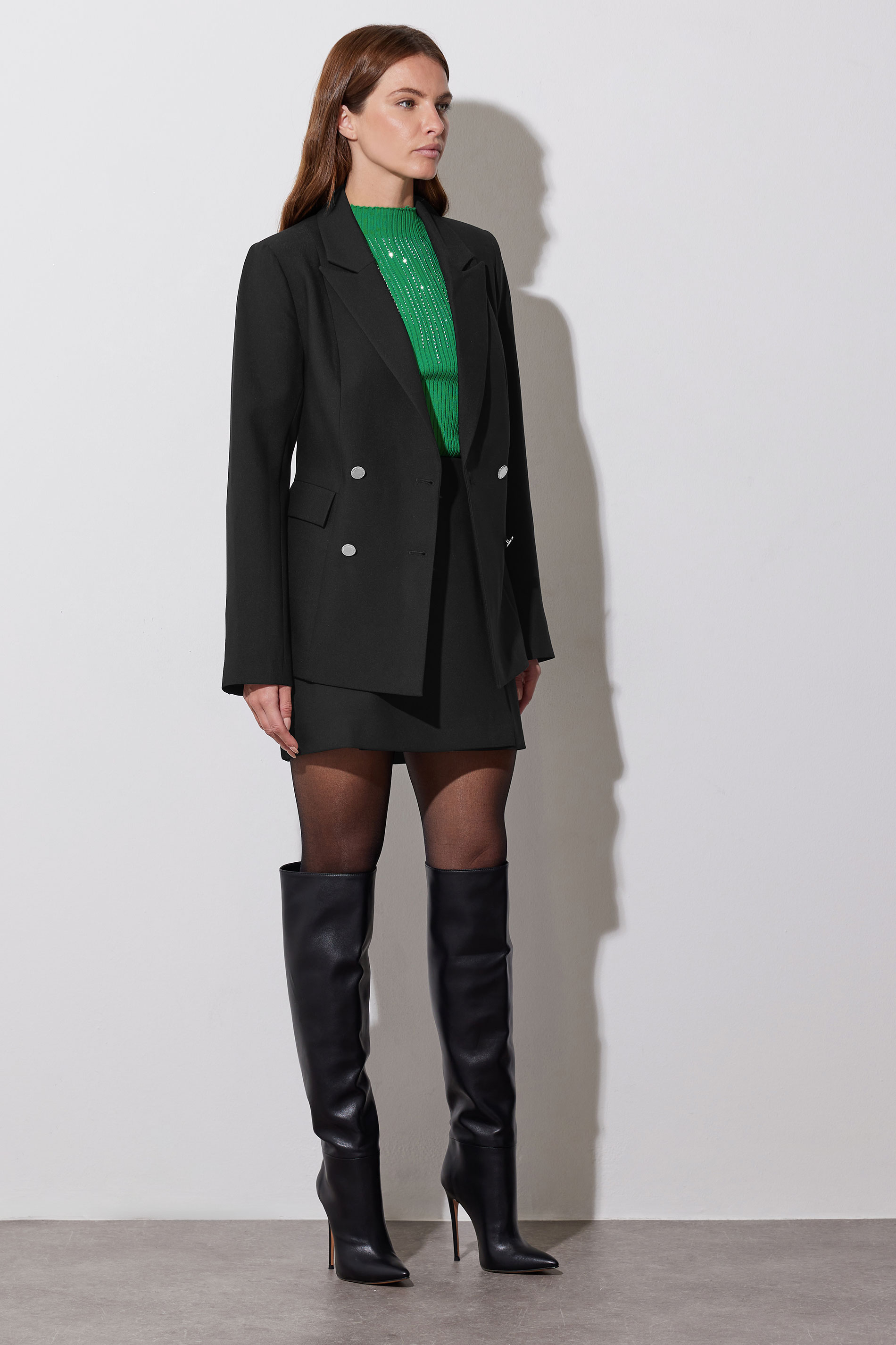 STAR Black Double Breasted Tailored Blazer | StarByJM 2