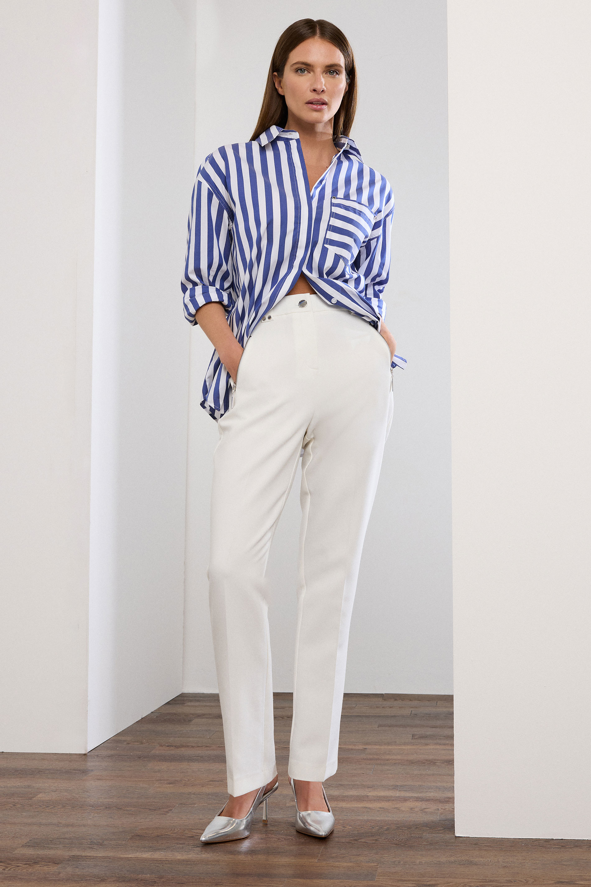 STAR Royal Blue Striped Long Sleeve Shirt | StarByJM 2