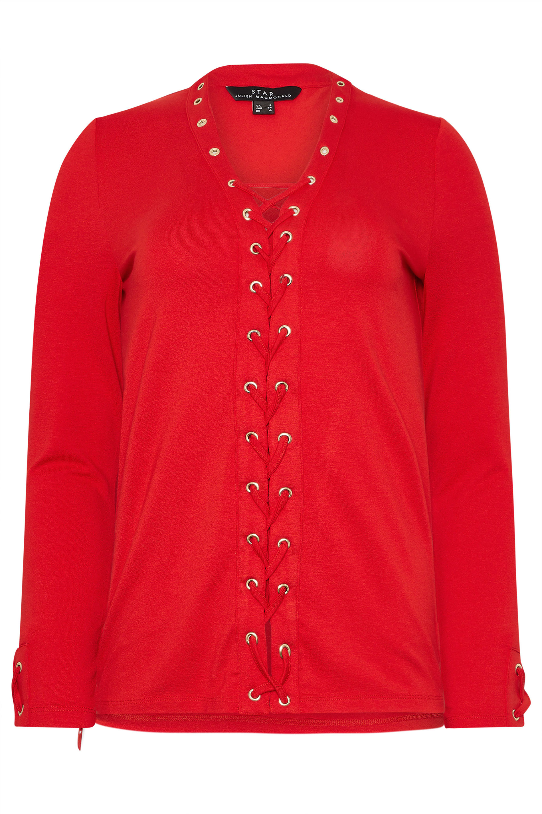 STAR Red Lace Up Eyelet Top | StarByJM 5