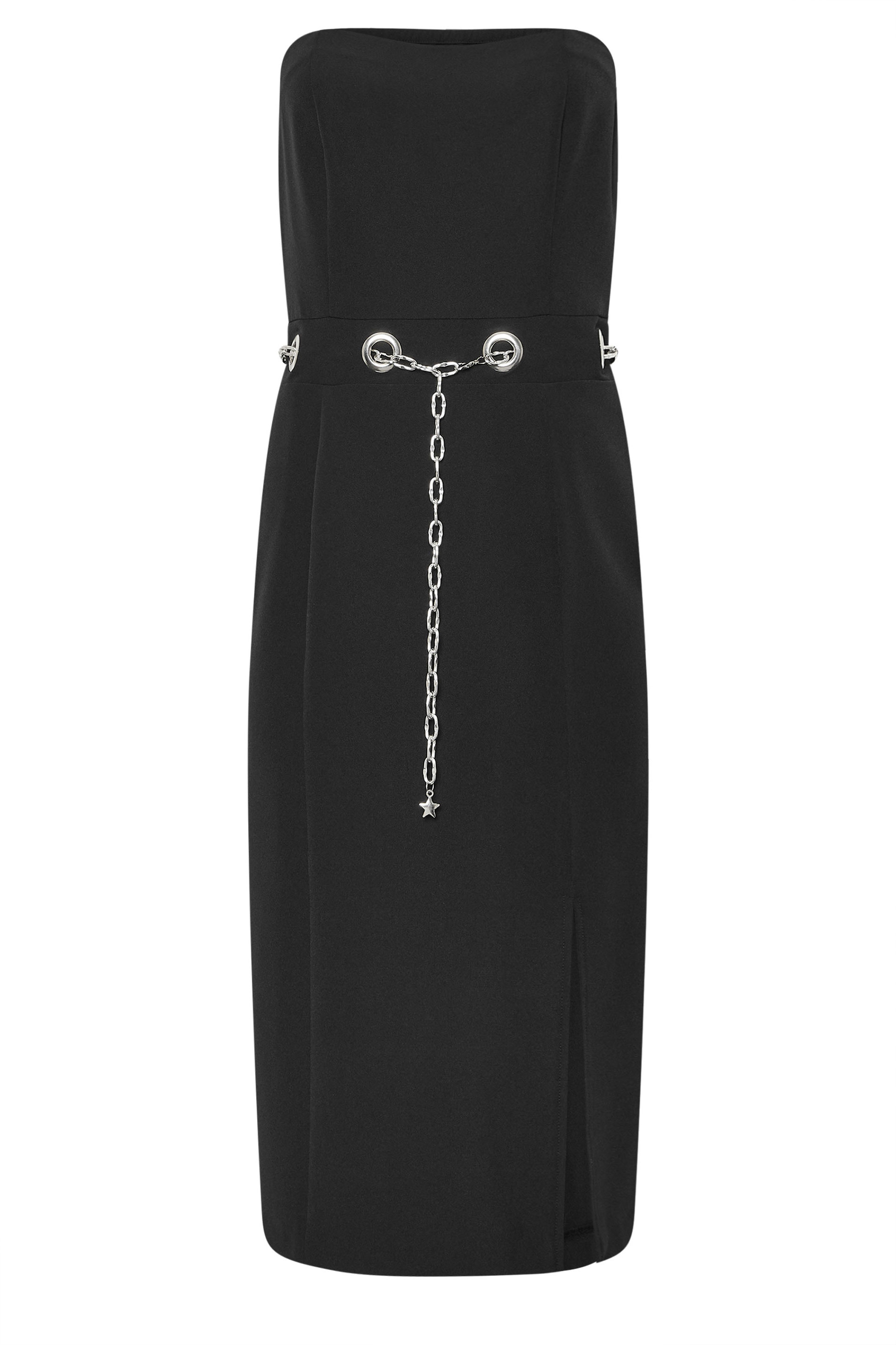 STAR Black Chain Bandeau Midi Dress | StarByJM 6
