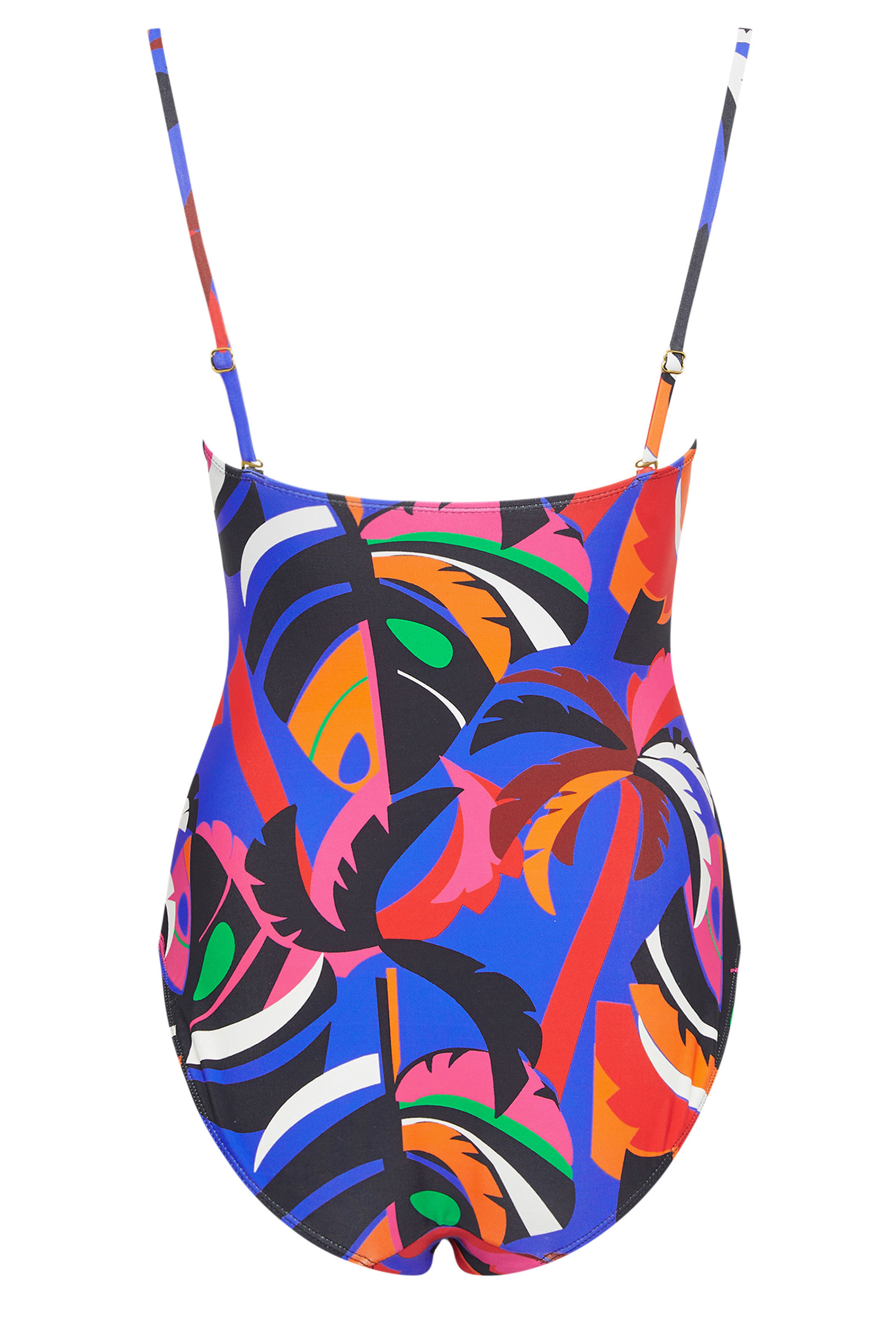 STAR Blue Abstract Print Tummy Control Swimsuit | StarByJM 9