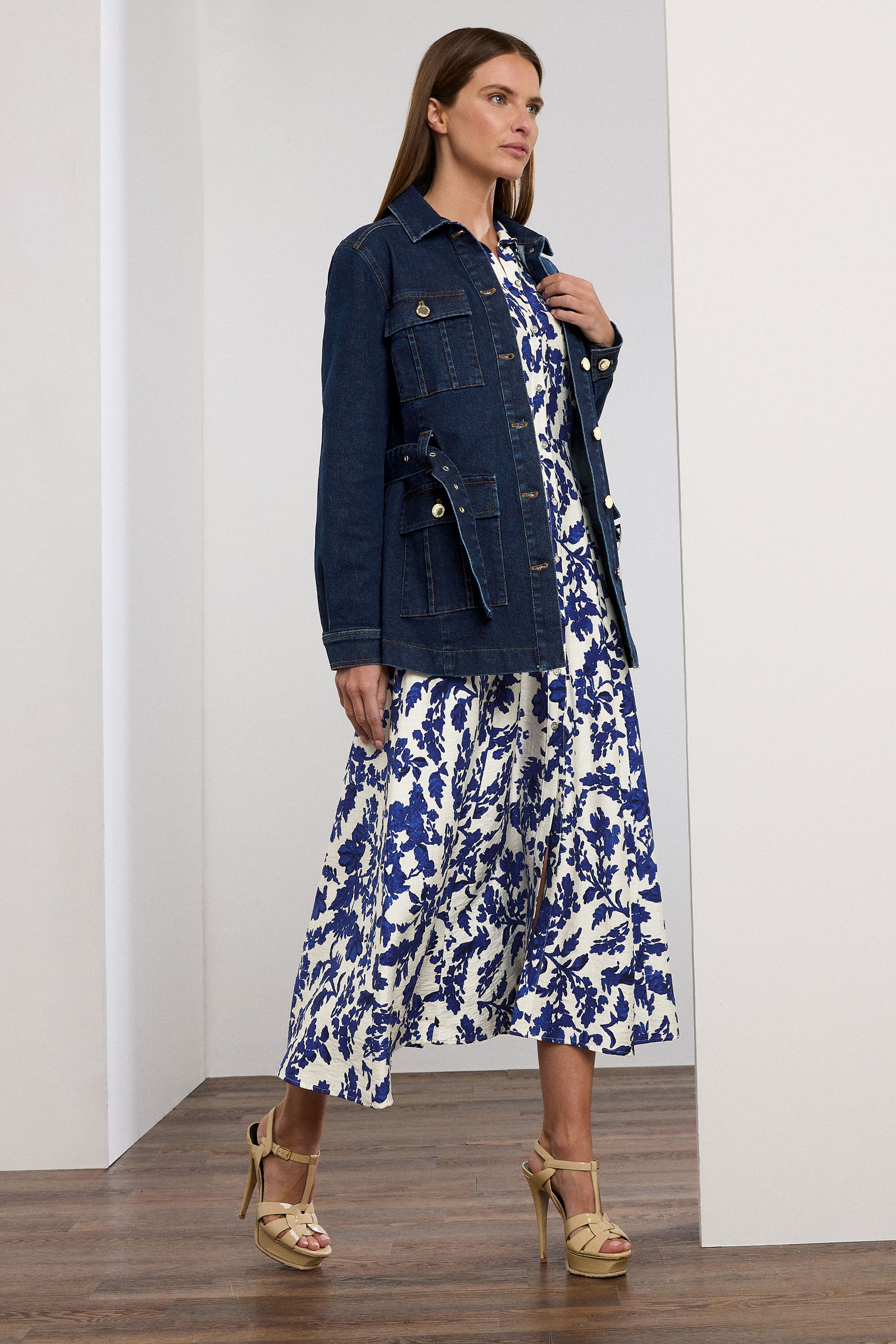 STAR Blue Belted Denim Jacket | StarByJM 6