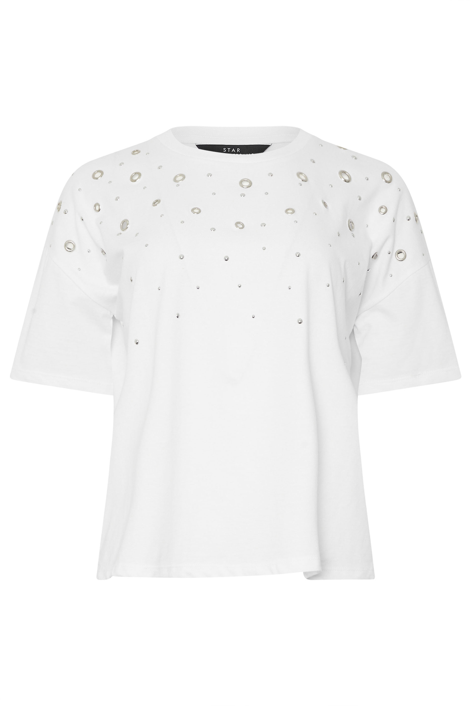 トップス Eyelet Jersey Jacquard Top - white Puff-sleeve Smocked Top In Eyelet For Women | J.Crew