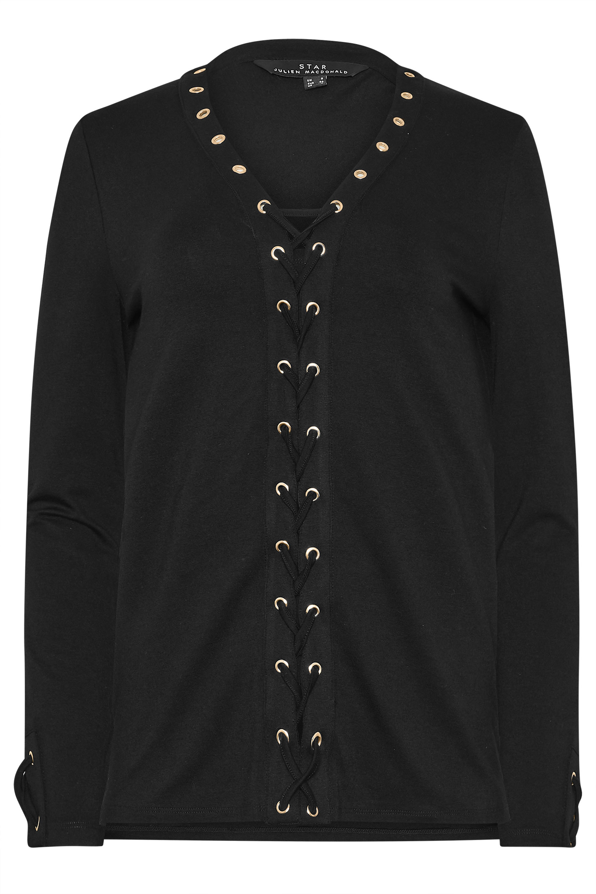STAR Black Lace Up Eyelet Top | StarByJM 9