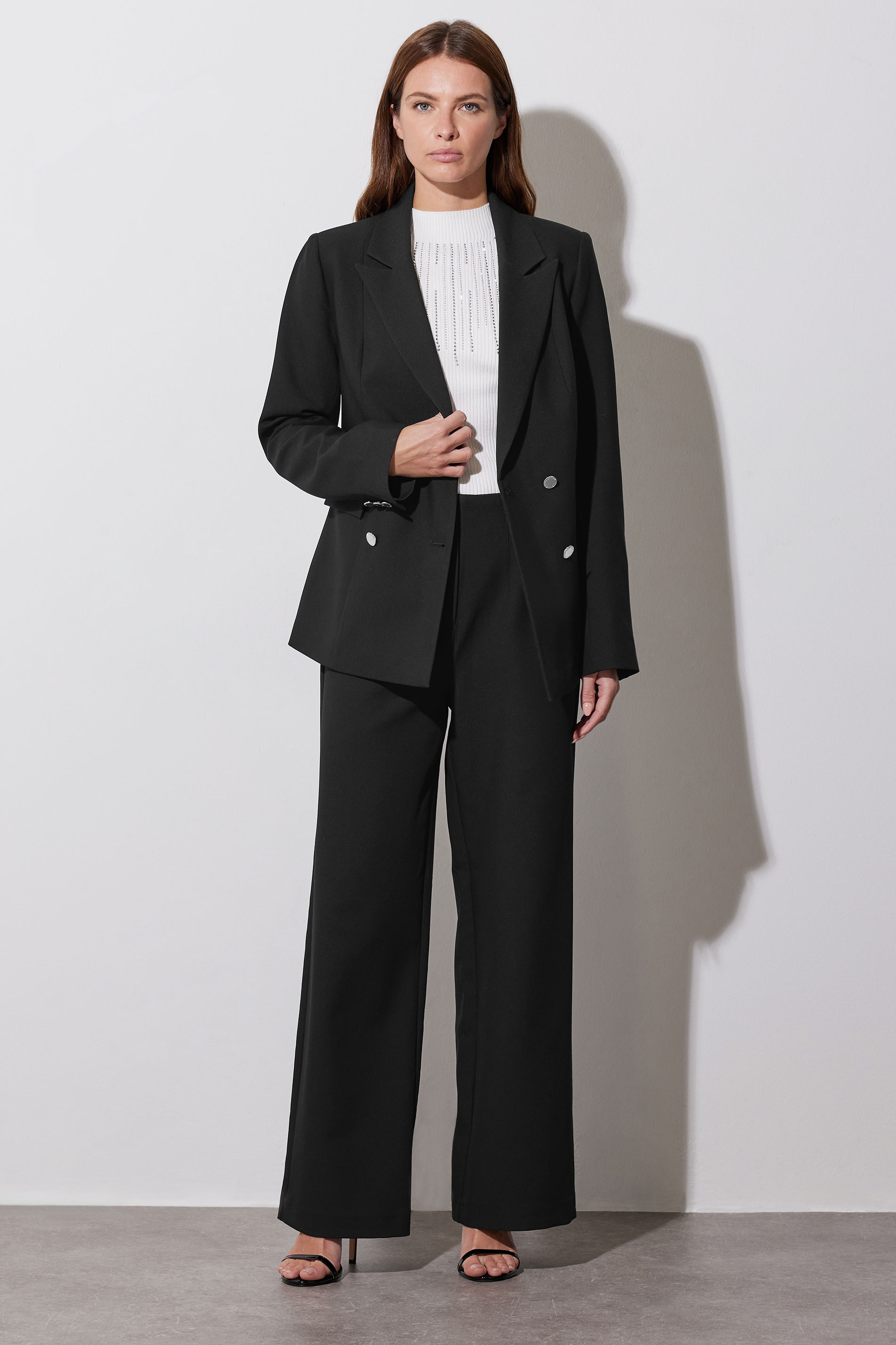 STAR Black Double Breasted Tailored Blazer | StarByJM 10