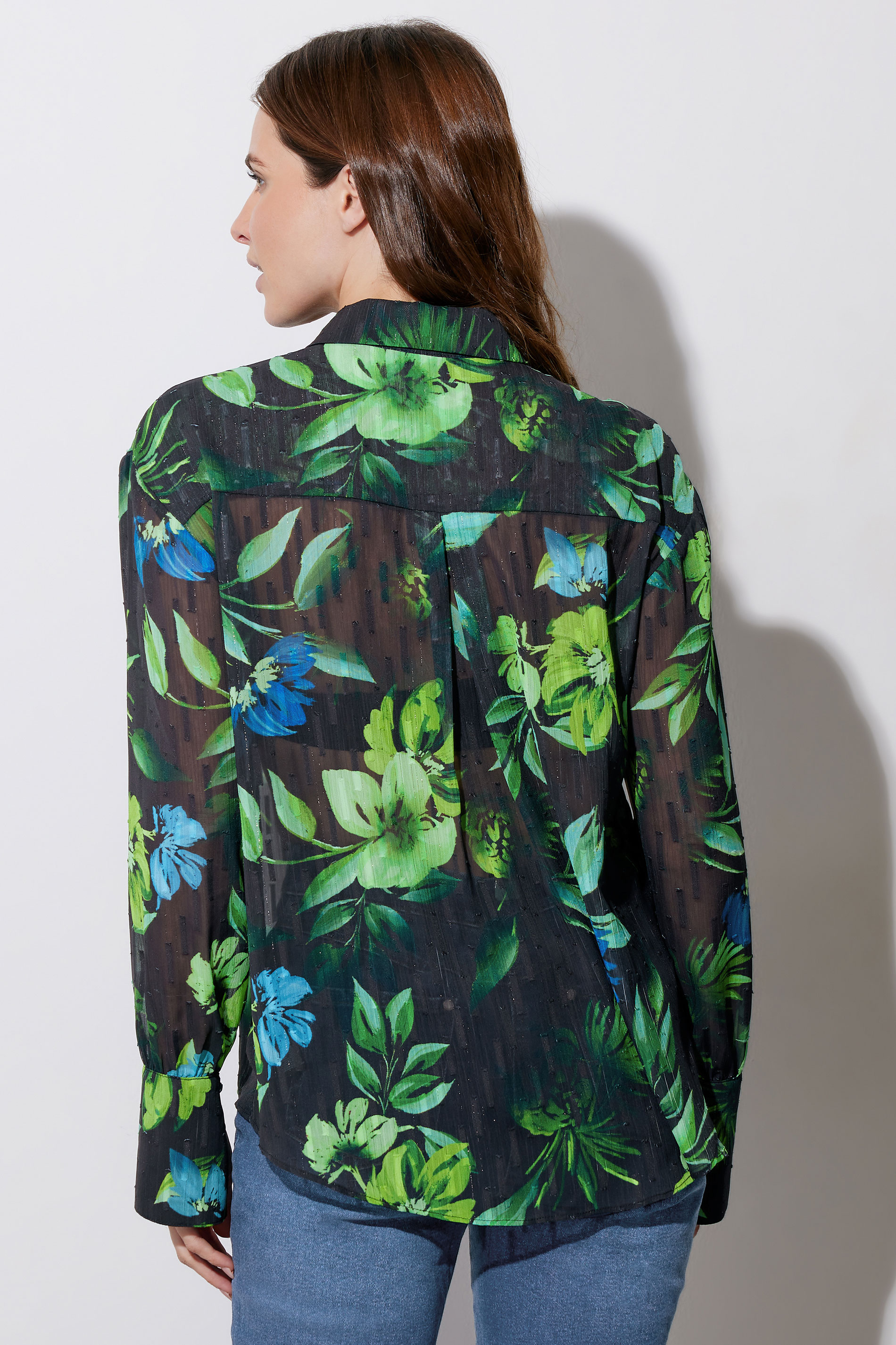 STAR Black Gem Button Floral Print Shirt | StarByJM 3