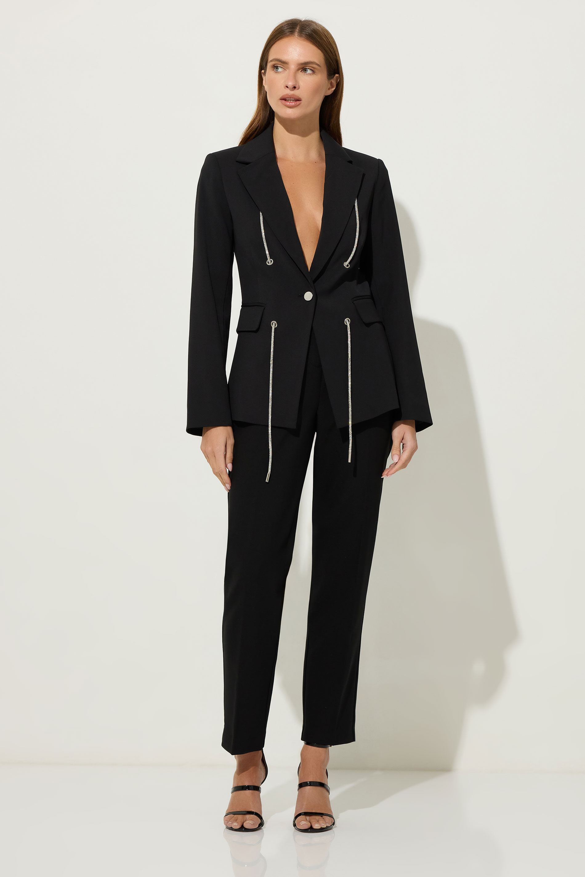 STAR Black Diamante Detail Blazer | StarByJM 6